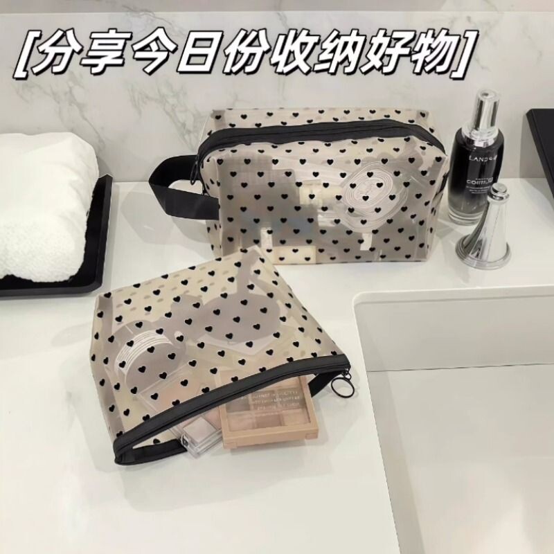 网纱化妆包口红卡包女2025新款可携式小号包内随身收纳袋大容量