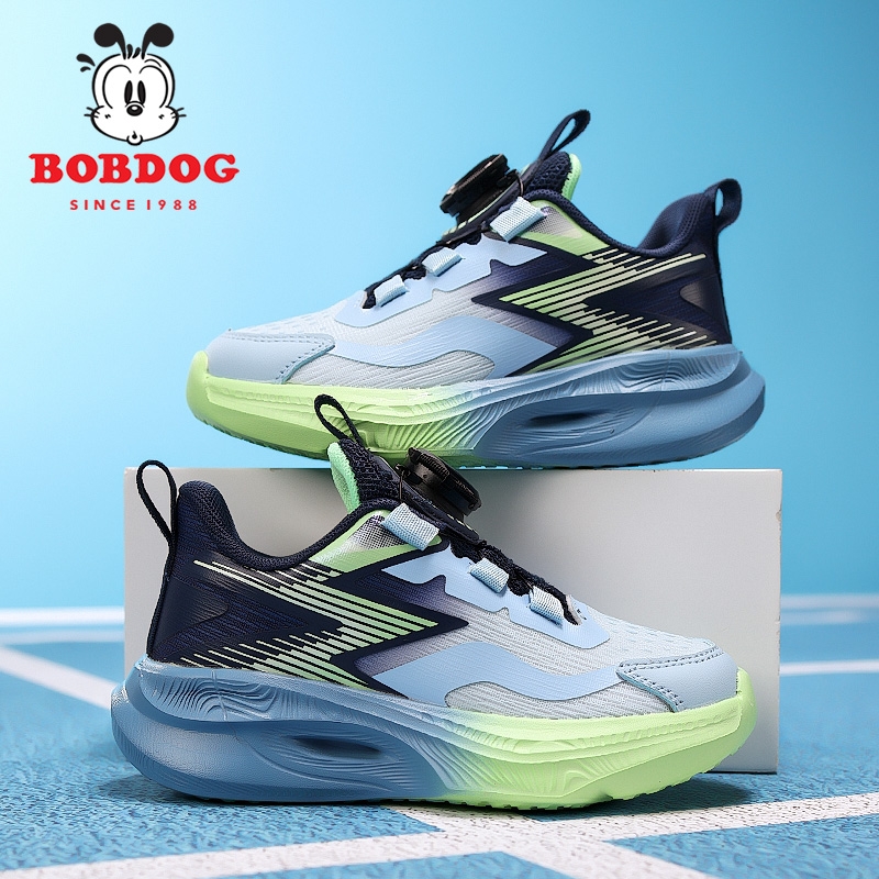 巴布豆男童运动鞋春秋季透气网面