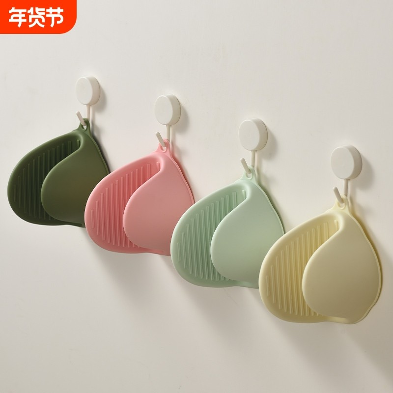 硅胶加厚隔热手套食品级家用耐高温烤箱微波炉防烫手夹锅把手神器