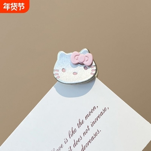 苏小北刘海公主头kt猫小抓夹女前额可爱碎发夹甜美百搭头顶对夹子