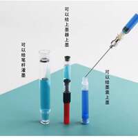 Ink filling assistant, ink suction device set, universal ink pen, ink bladder, ink filling syringe, ink pen barrel cleaning tool, pen cleaning liquid, elastic flat head syringe, printer ink cartridge, ink filling wonder thumbnail 6
