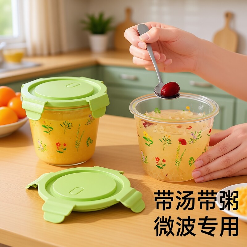 高颜值微波炉玻璃汤碗图片