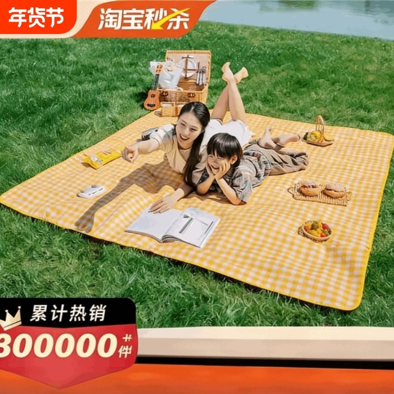 野餐垫防潮垫加厚户外露营帐篷地垫便携折叠防潮防水垫子