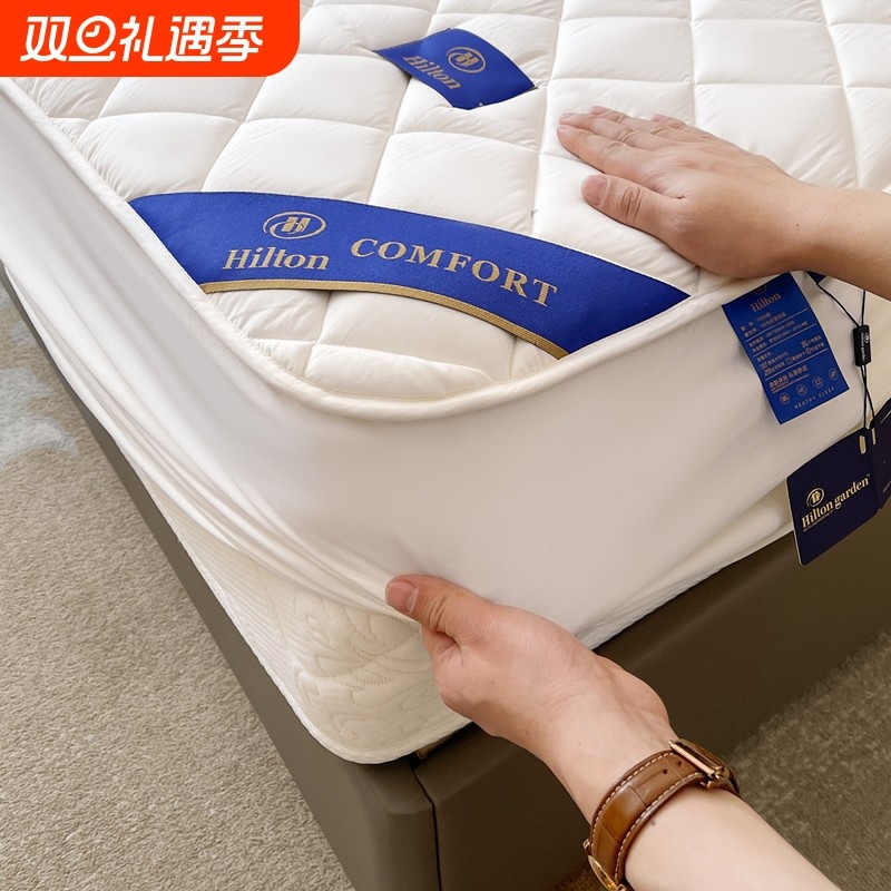 床笠罩夹棉加厚床罩床垫纯保护套防尘全棉防滑乳胶加高灰尘防螨