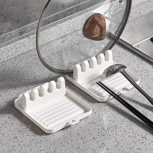 多功能锅铲架厨房收纳架托筷子家用塑料锅盖架切菜板置物架免打孔