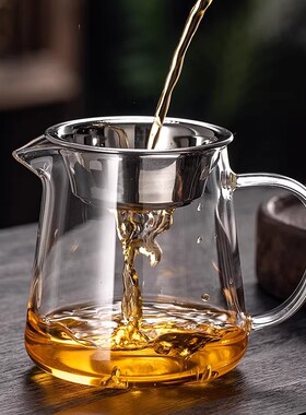 加厚耐热温高硼硅玻璃公道杯