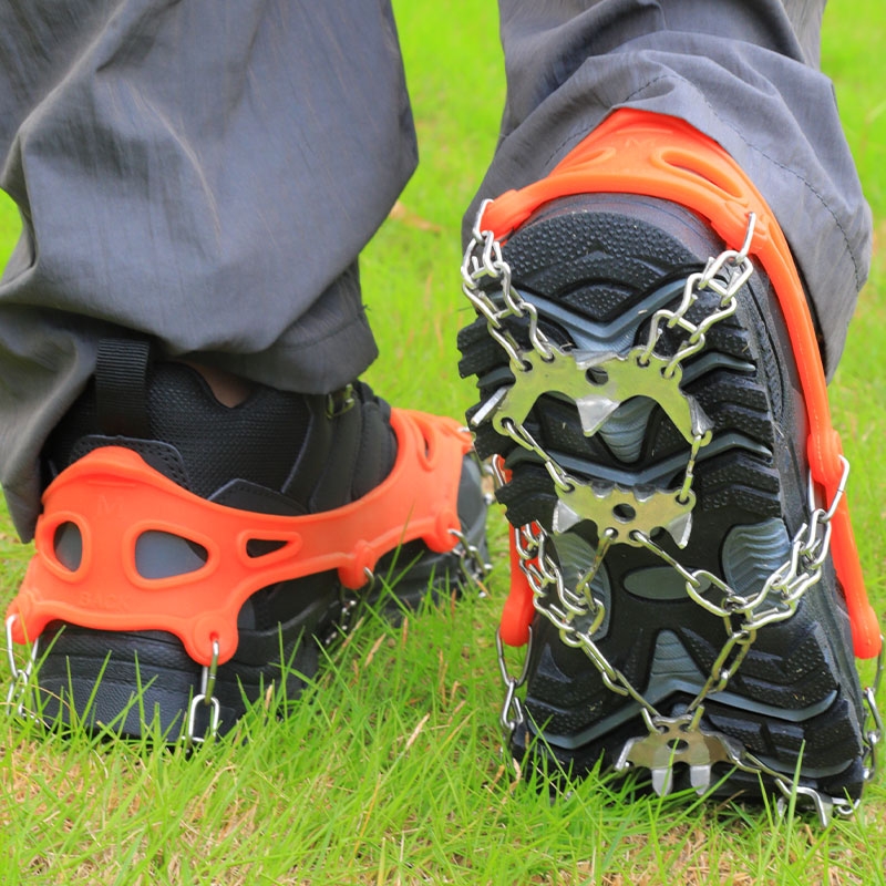 冰爪防滑鞋套户外防滑鞋钉鞋链登山攀岩路面雪地雪爪防摔神器东北