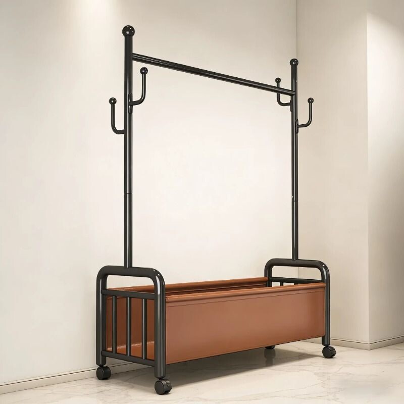 衣架落地卧室挂衣架家用室内移动轻奢晾衣架多功能收纳置物衣帽架