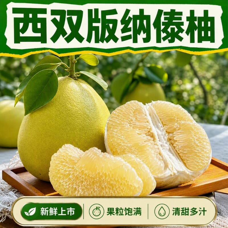 云南红宝石青柚应当季红心柚子水果红肉甜蜜柚新鲜非泰国青柚