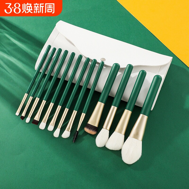 沧州化妆刷套装13支全套粉底刷大号散粉刷眼影刷化妆刷包美妆工具