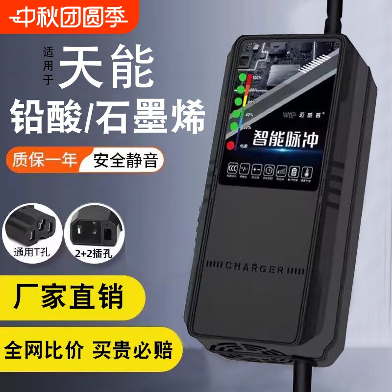 【次日达】适用于天能电池充电器