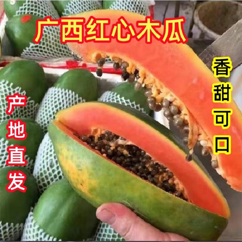 广西牛奶冰糖红心木瓜9斤装新鲜采摘产地直发当季水果软嫩多汁