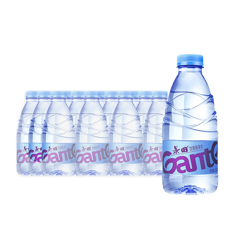 景田纯净水360ml*12瓶整箱 小瓶饮用水非矿泉水【江浙沪皖】