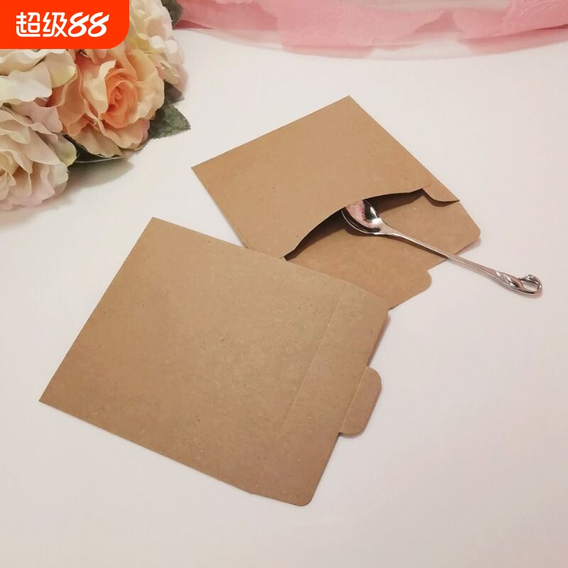 牛皮纸CD袋ins风贺卡信封明信片图片