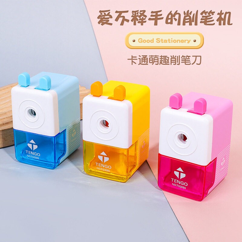 儿童卡通可爱卷笔刀不易卡铅削笔刀耐用转笔刀削笔器削笔机卷笔器手动铅笔刀自动进笔小学生专用铅笔图片
