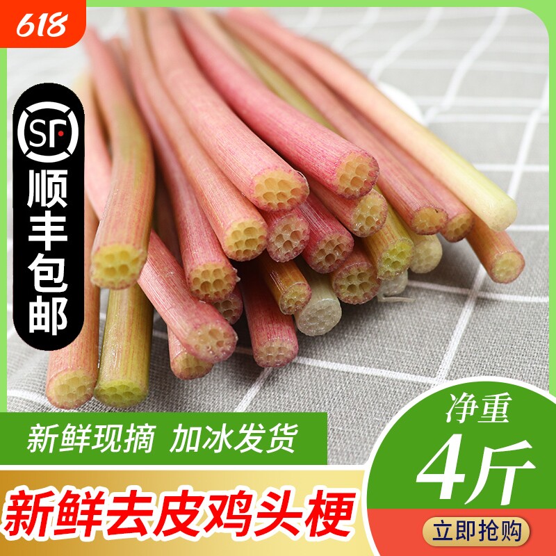 洪湖鸡头梗新鲜湖北蔬菜非藕尖芡实刺梗苞梗现摘食用