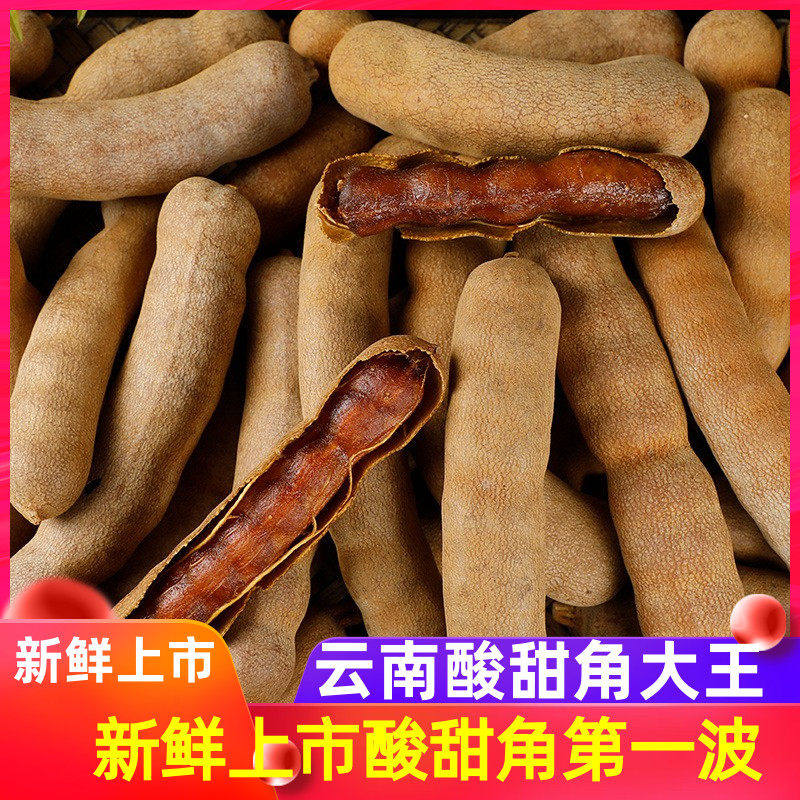 大酸角云南特产新鲜酸甜角干开胃酸豆休闲零食甜酸角带壳罗望子