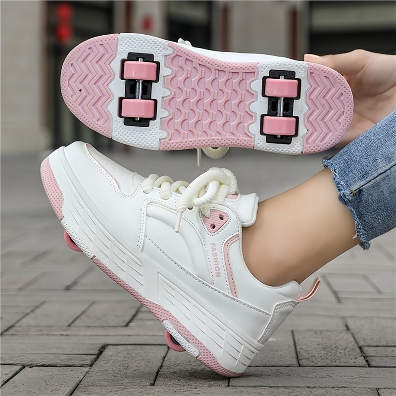 暴走鞋女童可拆卸新款儿童四轮暴走轮溜冰鞋女孩小学生运动轮滑鞋