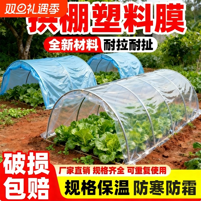 拱棚塑料膜保温透明种菜大棚塑料膜育苗蔬菜种植薄膜冬季防寒二膜