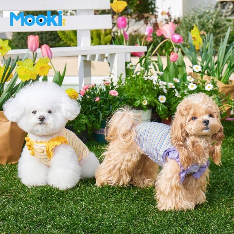 mookipet狗狗衣服宠物猫咪小型犬比熊雪纳瑞夏天吊带背心夏季