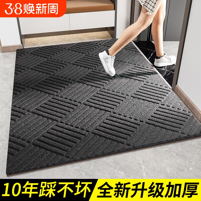 高级入户门地垫防滑pvc橡胶底大门口进门蹭脚垫门外室外玄关地毯