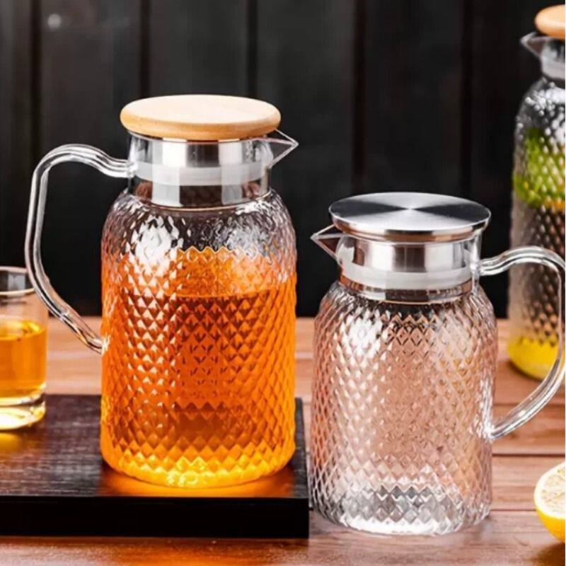 高颜值耐热玻璃冷水壶耐用凉白开水壶家用果茶壶防烫耐高温大容量