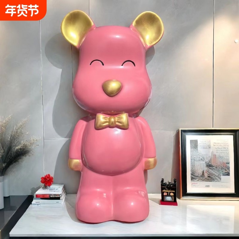 创意暴力熊存钱罐可爱摆件礼物装饰品只存不取客厅硬币纸币收纳