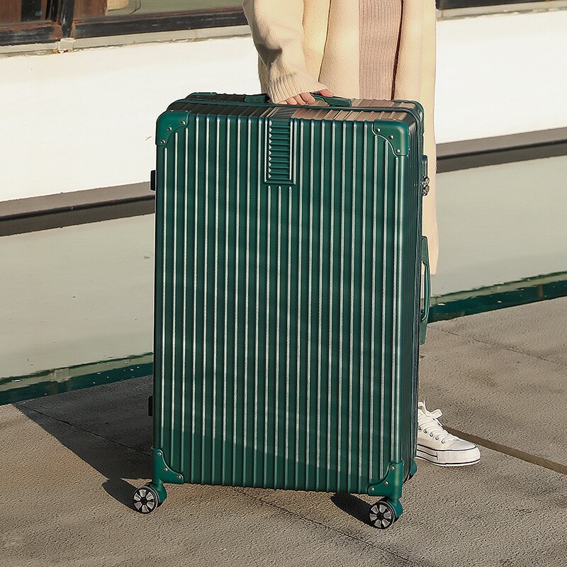 复古行李箱铝框子母套箱拉杆箱旅行箱密码箱韩版小清新女学生箱子