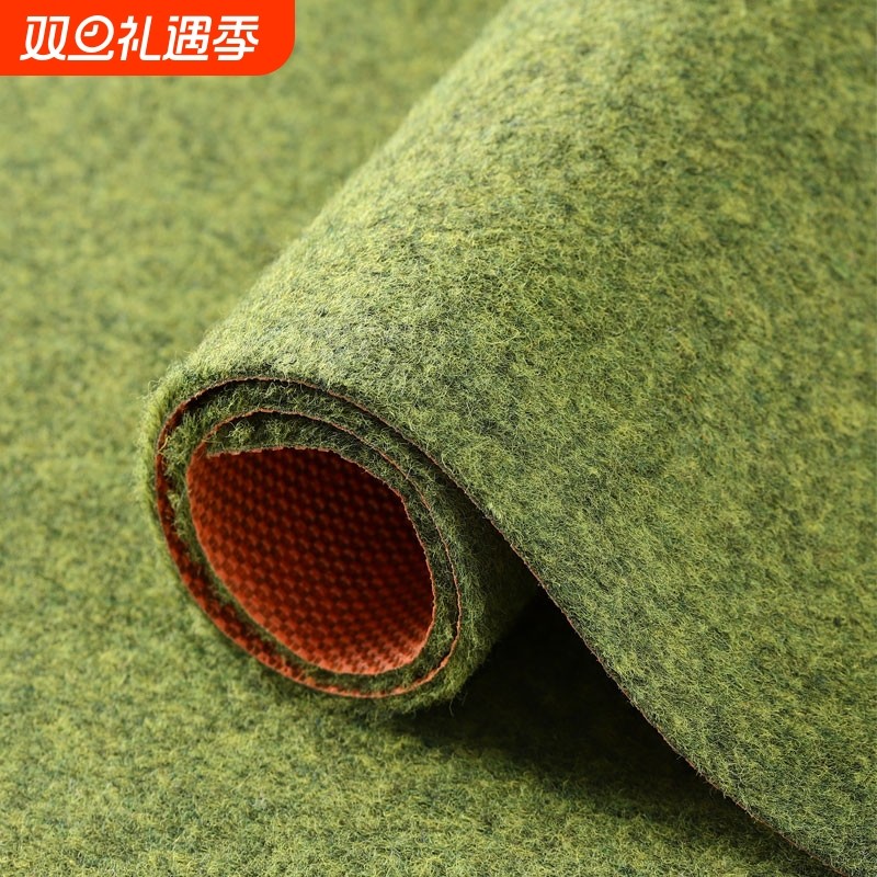 苔藓地毯客厅茶几毯绿色门口脚垫厨房垫地垫卧室床边毯打理吸水