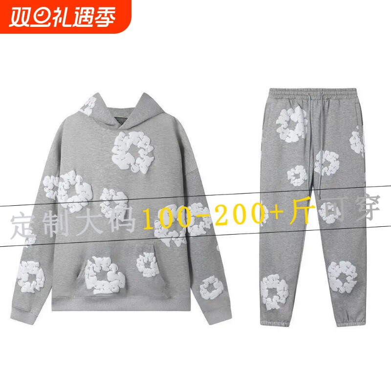 金州勇士波杰姆斯基同款欧码秋冬发泡印花大码套装全系列工厂批发