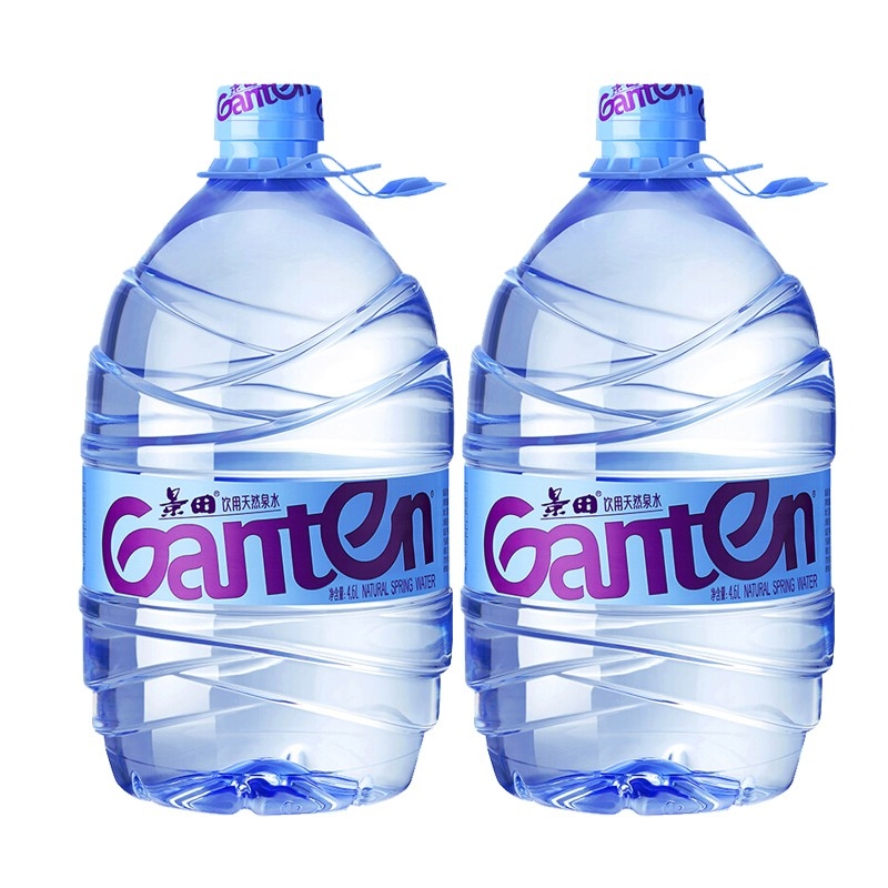 景田饮用纯净水大瓶装4.6L*2桶包邮家庭泡茶饮用水非矿泉水