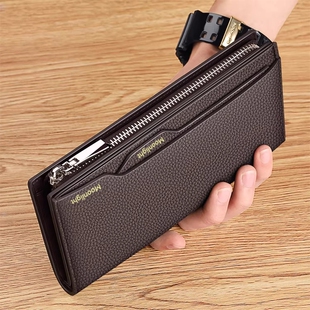 MOONLIGHT MORIA男士钱包长款驾驶证手拿包皮夹大容量证件卡片包