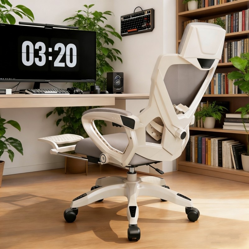 人体工学电脑椅护腰可躺大学生宿舍书桌椅子舒适久坐电竞办公座椅