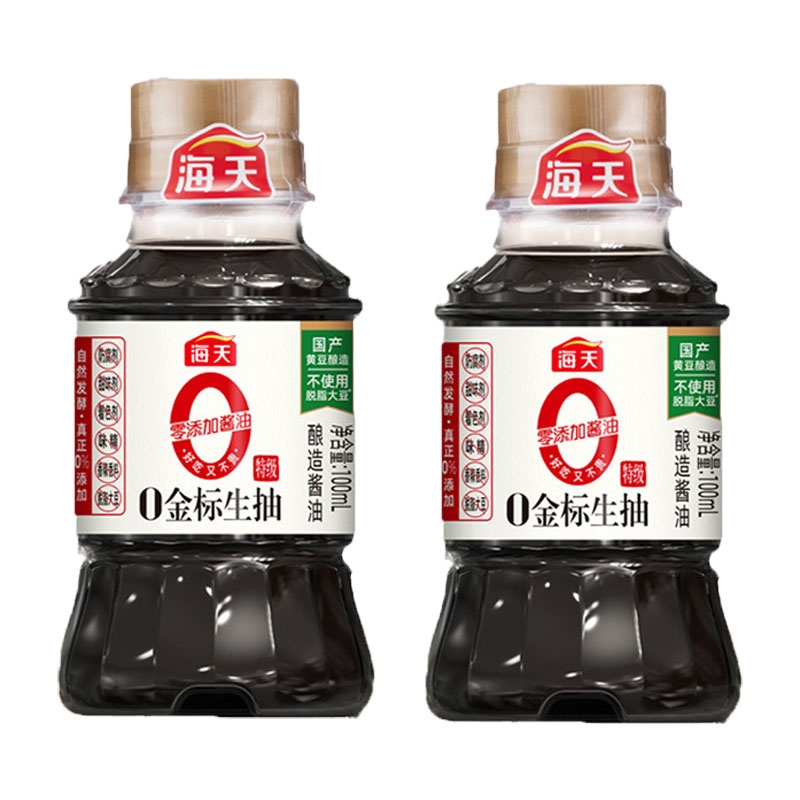 海天0金标生抽100ml瓶装