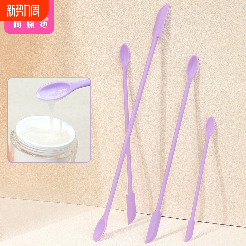 刮勺/双头A1pf0-分装小勺子化妆品刮取工具化妆品双头硅胶挖勺