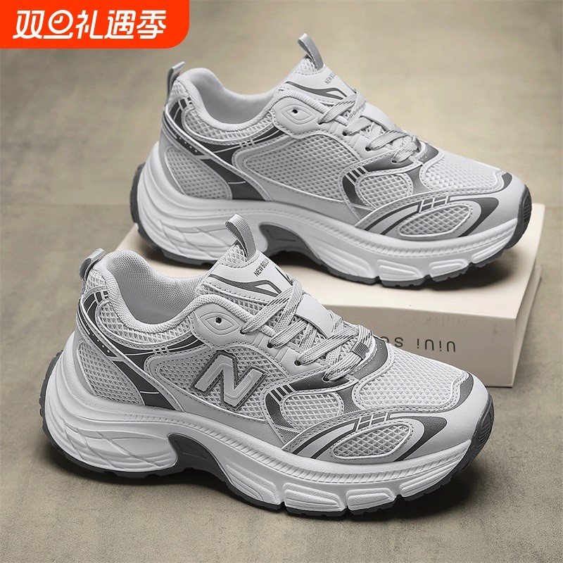 NEW/新运动鞋女鞋情侣休闲鞋2025款校园穿搭男女内增高耐磨熊猫