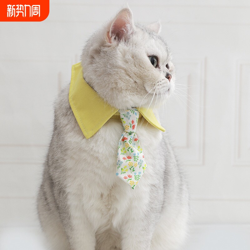 宠物猫咪领结手工项圈铃带蝴蝶结狗狗节日围巾饰品可爱卡通项链