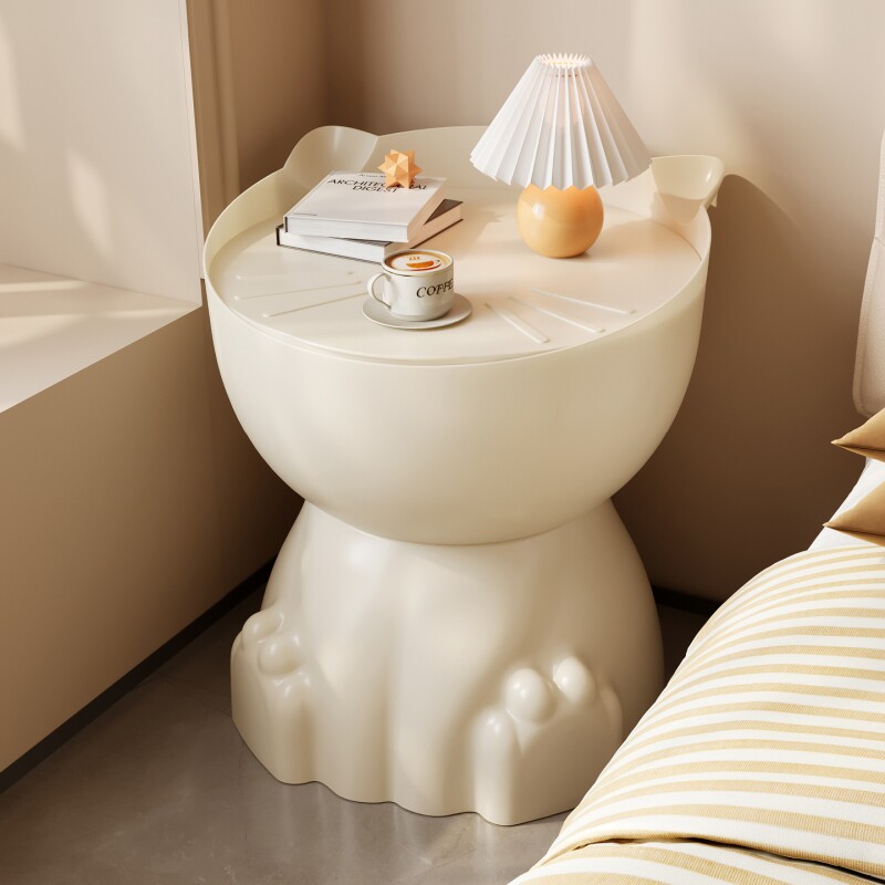 沙发床头小边几可移动茶几奶油风简约边桌客厅阳台桌子床边置物架