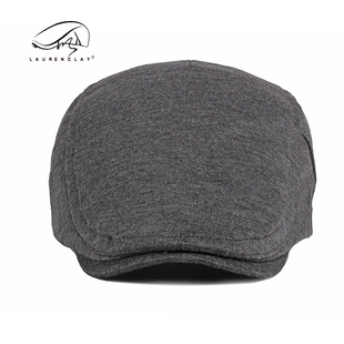 外贸货源春秋贝雷帽男英伦复古简约鸭舌帽女士韩版 针织前进帽光板