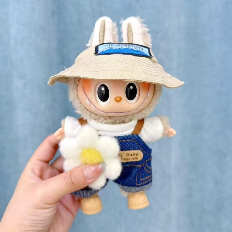 labub3代17cm一代三代前方高能的衣服盲盒换装背