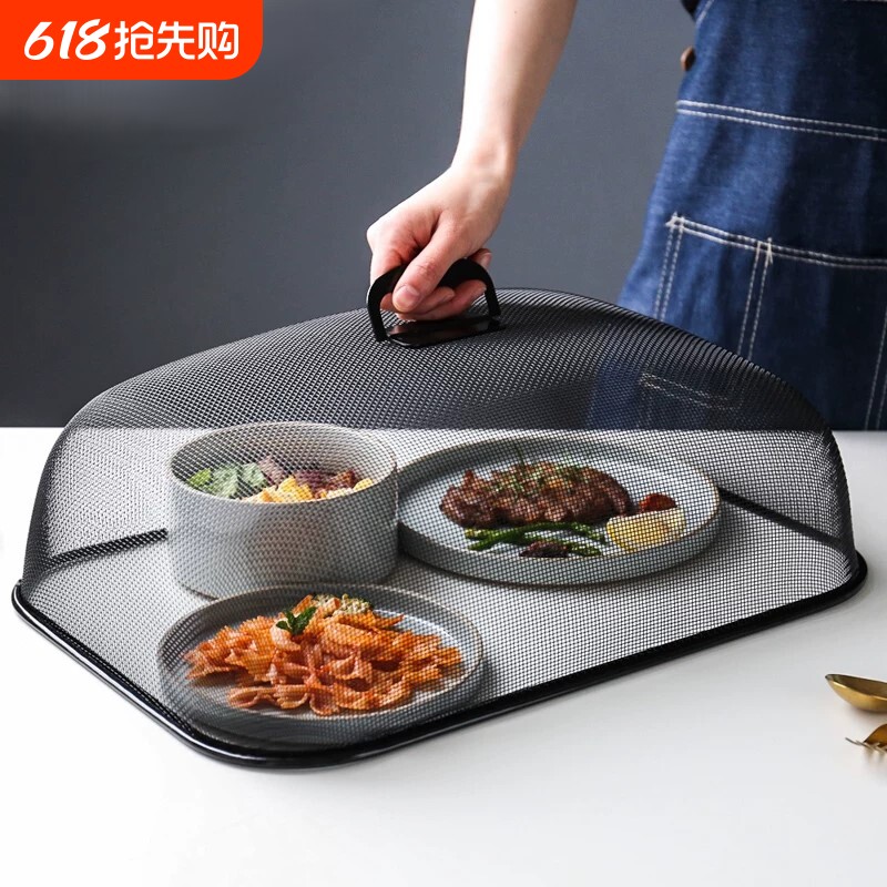 不锈钢菜罩家用防尘罩防苍蝇食物剩饭菜防虫网罩子特大号2026新款