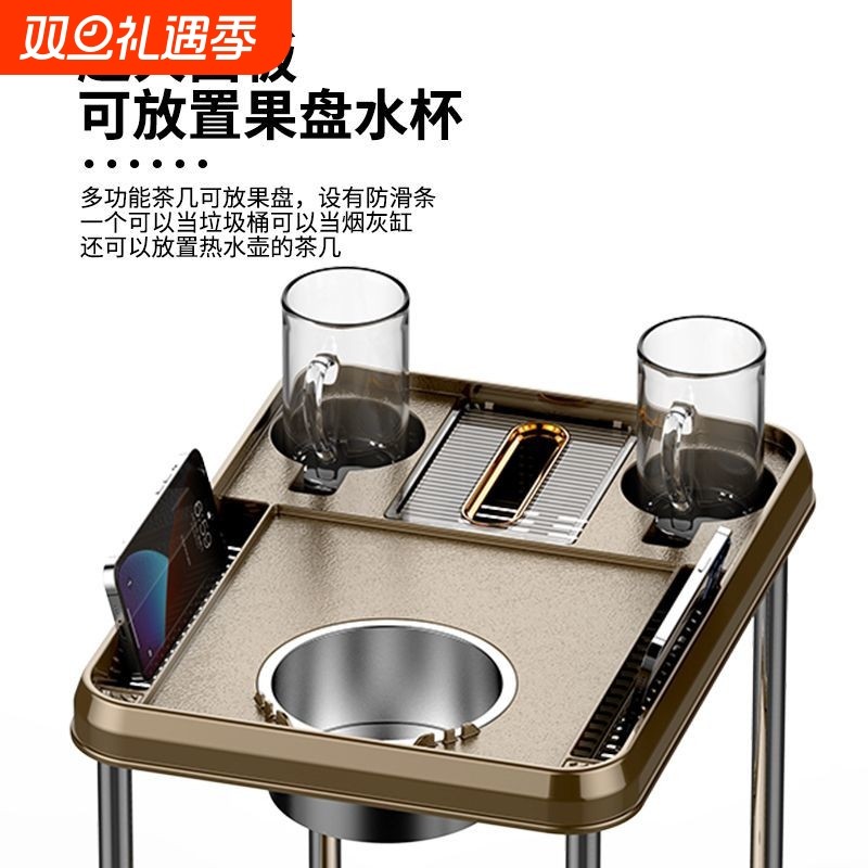 棋牌室专用麻将机茶几茶水架自动麻将机配件麻将桌旁小桌子烟灰缸