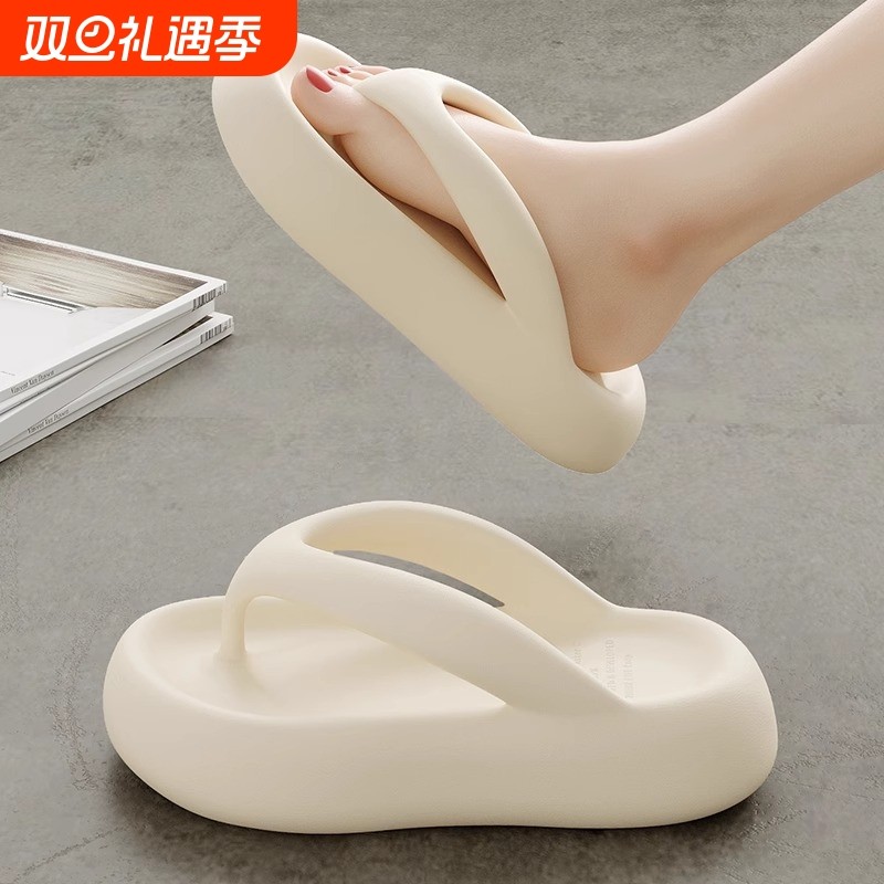 厚底人字拖女士夏季外穿时尚2024新款网红夹脚拖鞋沙滩海边凉拖女