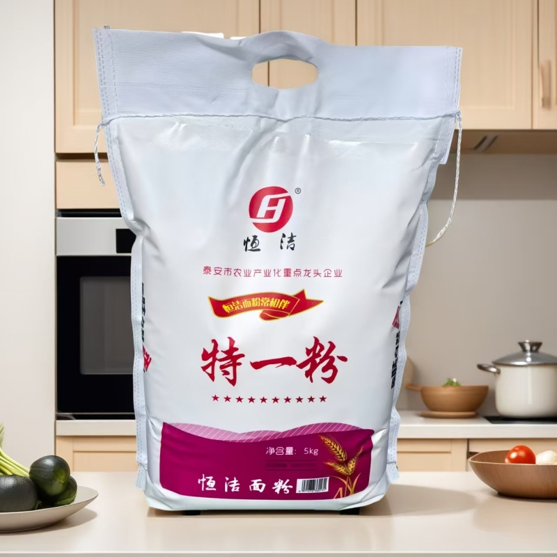 恒洁面粉特一小麦粉5kg袋装馒头面条