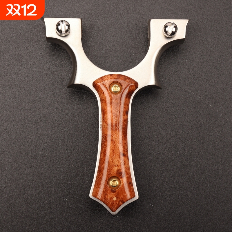 新款不锈钢户外扁皮筋9025黄色小牛弹弓快压夹片精准金属