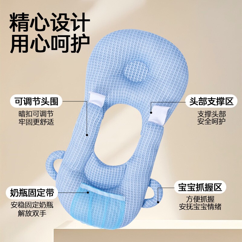 婴儿喂奶枕头多功能哺乳神器新生儿防吐奶枕宝宝防偏头枕喝奶垫