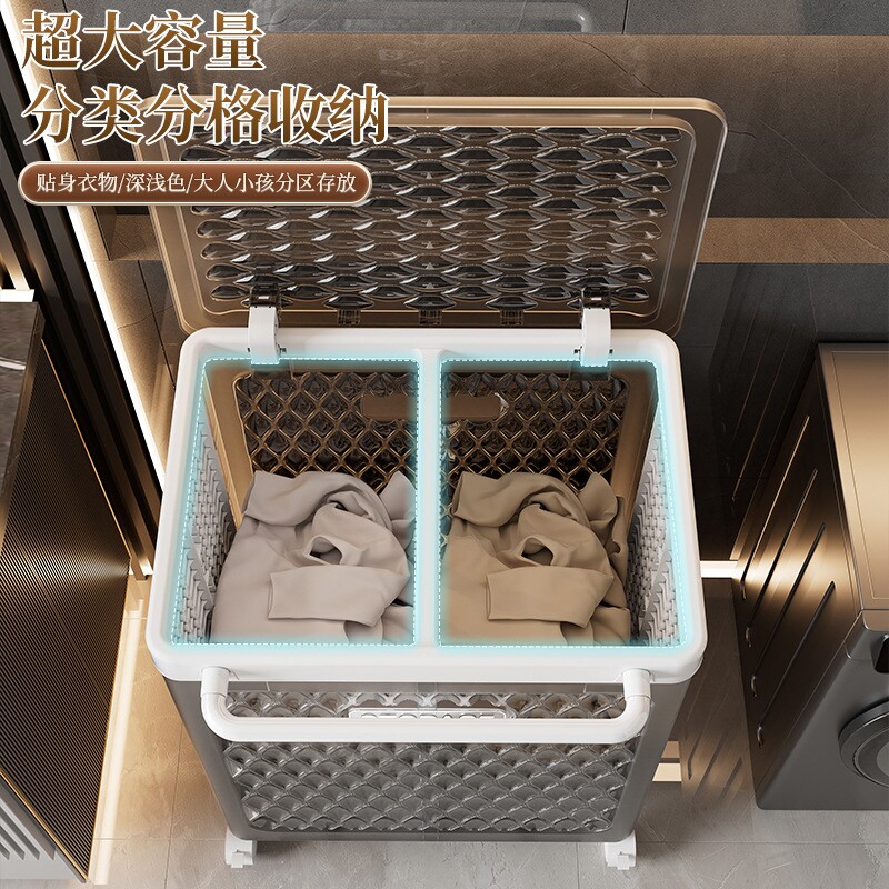 脏衣篓高颜值轻奢可折叠家用洗衣篮娃娃桶卫生间放衣服神器收纳筐