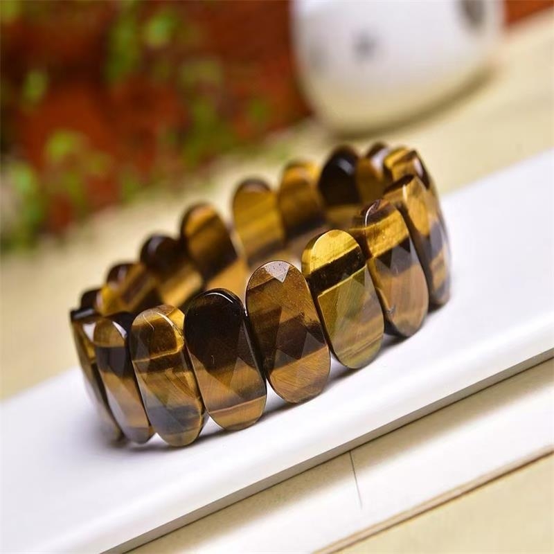 天然虎晶石手排水晶手链原石手串男女款手链饰品配饰紫水晶粉水晶