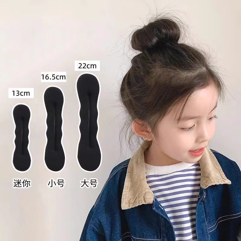 韩国发饰海绵盘发棒丸子头花苞头