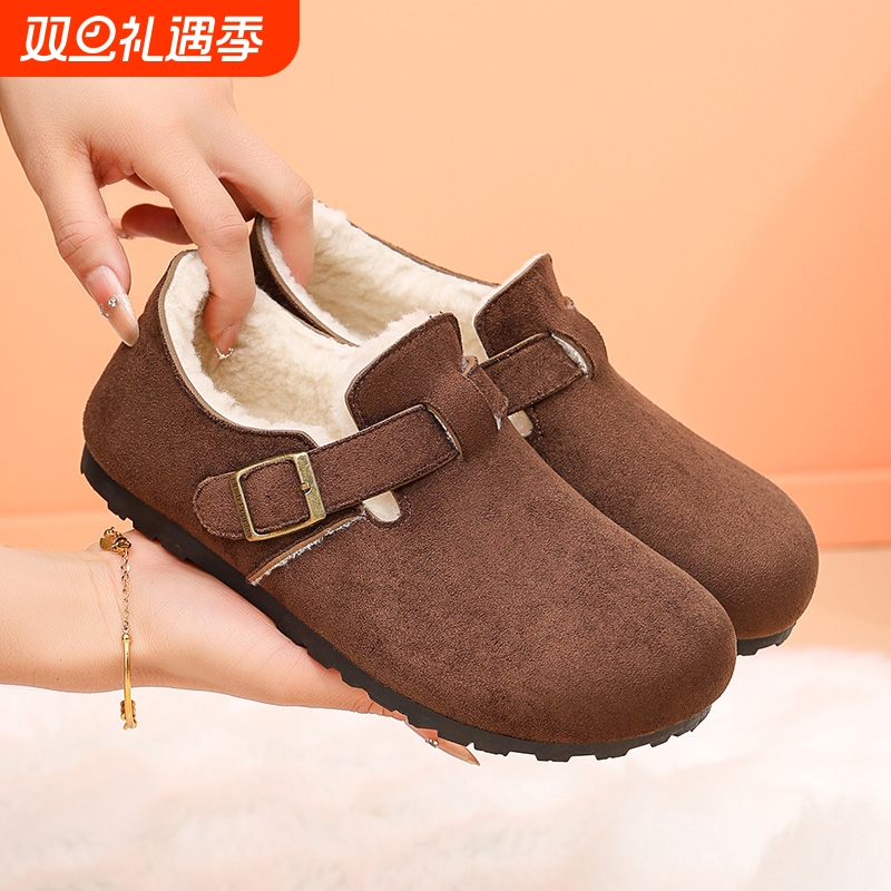 冬季勃肯鞋加绒保暖时尚百搭